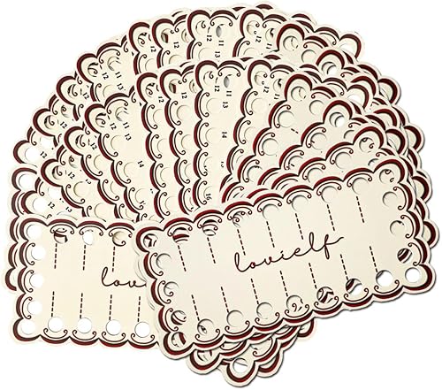 lovielf Tarjetas organizadoras de hilo de bordar, organizador de hilo de bordar, posiciones, bobina de punto de cruz, almacenamiento de costura, disponible en Yaxa Peru