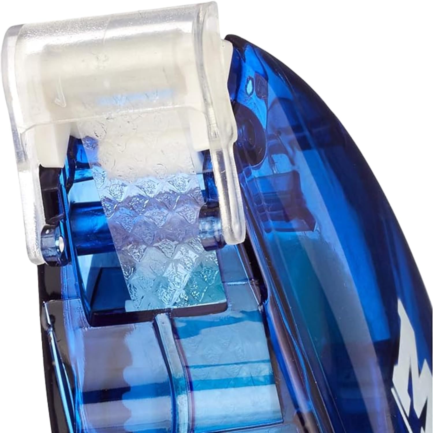 Dohe - Double Sided Adhesive Roller, Transparent and Invisible Tape, Size 8mm x 10m, Clean and Precise Application, Random Color (Blue or Red)