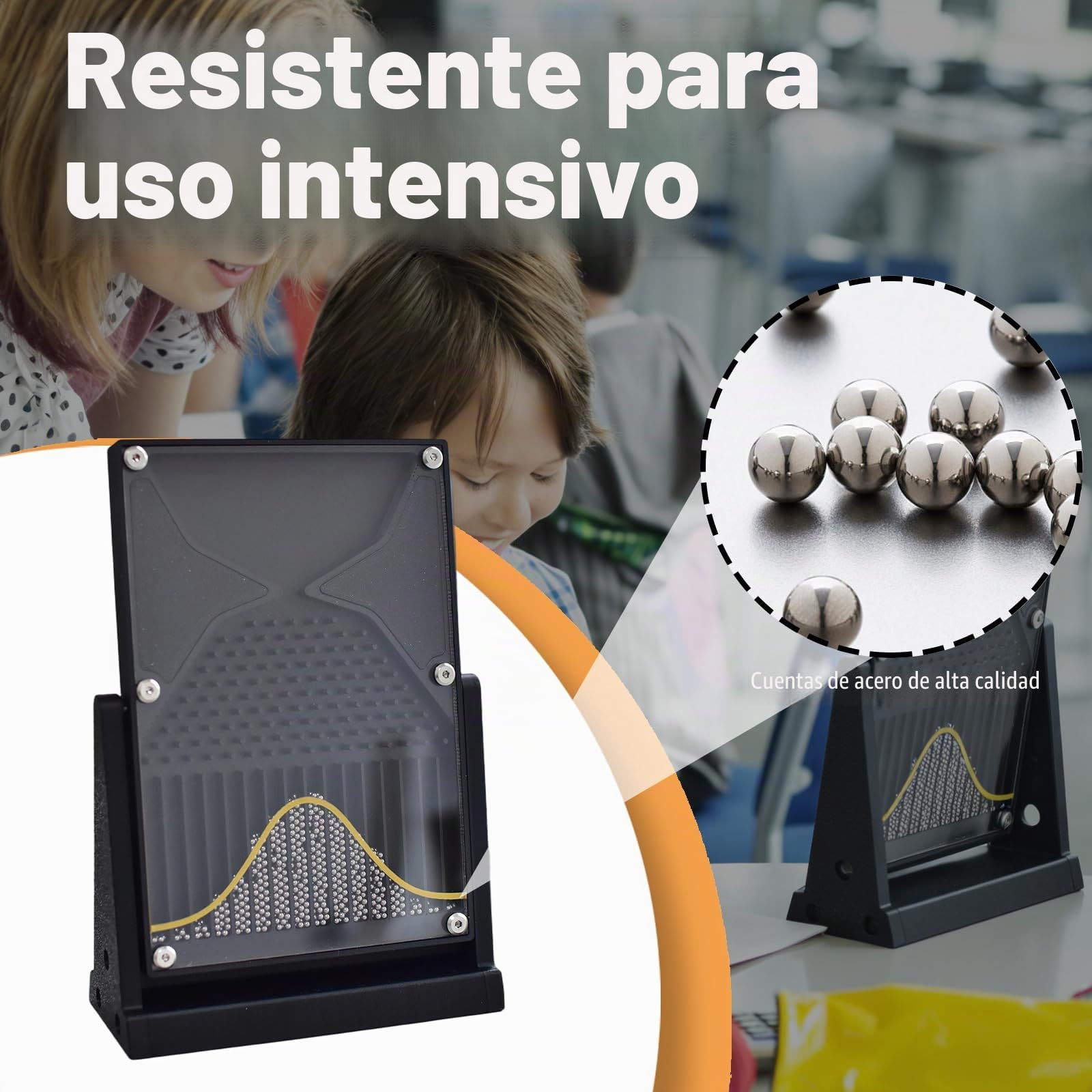 Tablero Galton, Modelo Experimental de Galton Board con Curva de Campana Modelo Experimental de Probabilidad Herramienta Didáctica for Laboratorios de Física para Educadores Estudiantes
