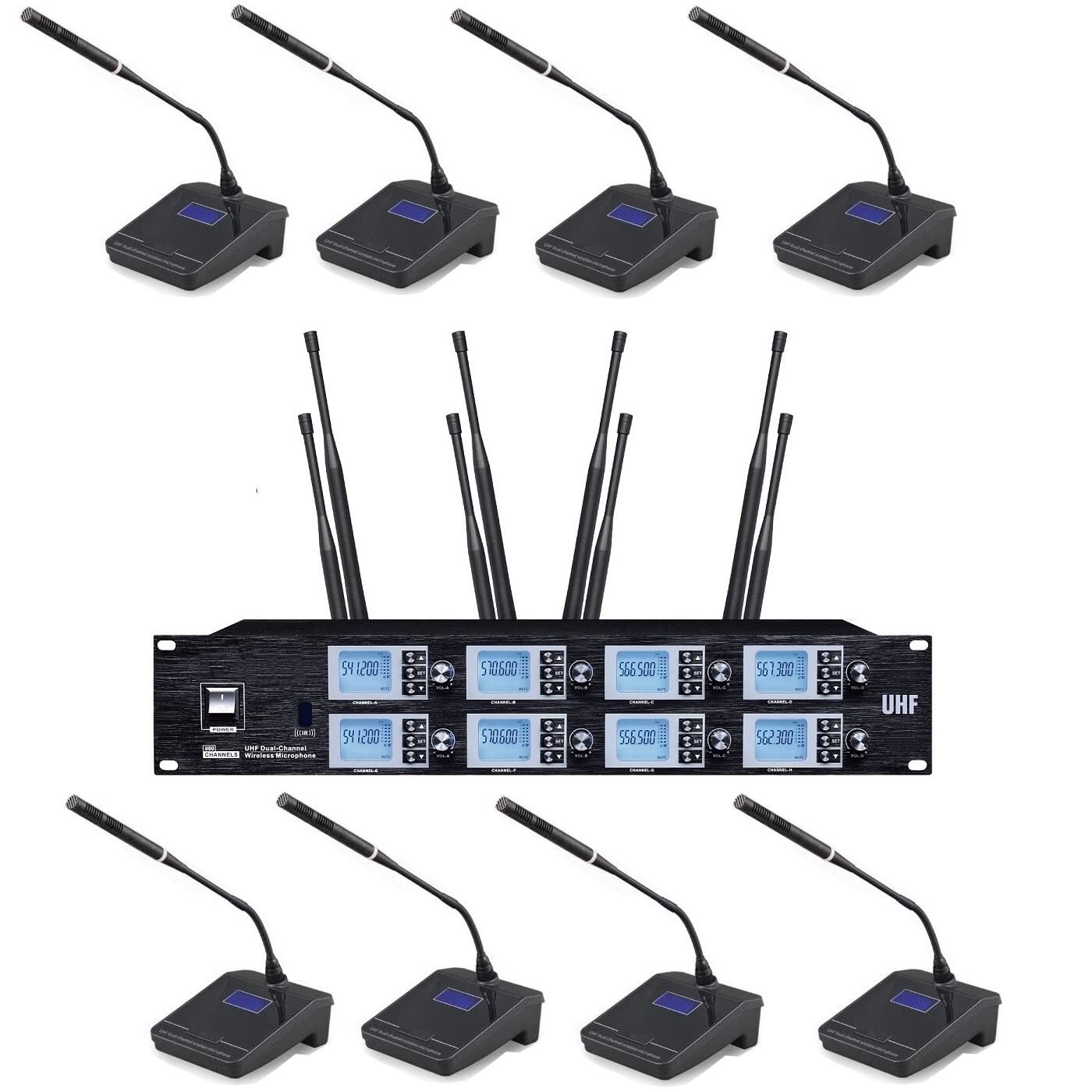 Amazon.com: Wireless Conference Microphone System 8 Channel