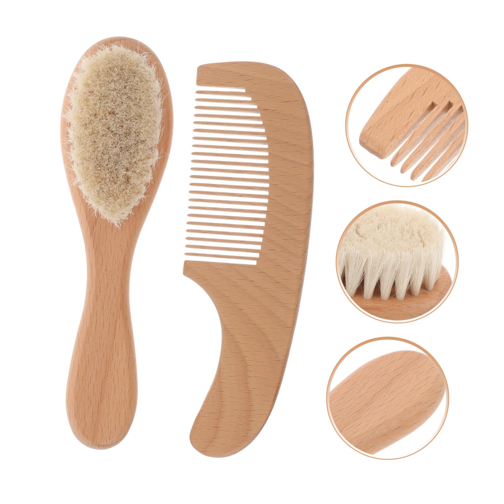 TOYANDONA 5ensembles Brosse De Bain Bois Pour Soins Du Chevelu Et Démêlage Brosse à Cheveux Douce Nés Pratique Pour Shower Et Anniversaires
