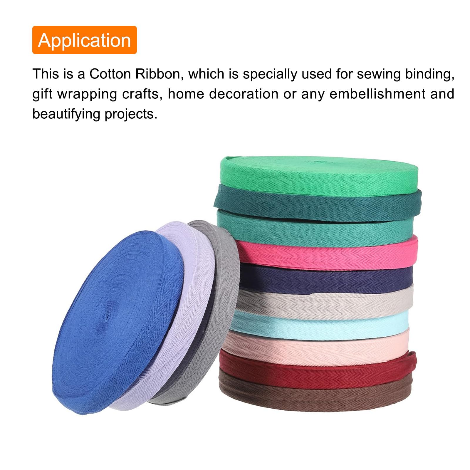 TA-VIGOR Cotton Twill Tape Ribbon 10mm - Image 3