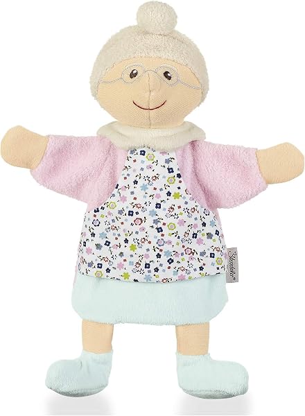 Sterntaler Títere de Mano Abuela – juguete suave para niños para teatro de marionetas, narración de cuentos, abrazos y desarrollo del lenguaje – compañero de juegos óptimo e idea de regalo, multicolor - 1