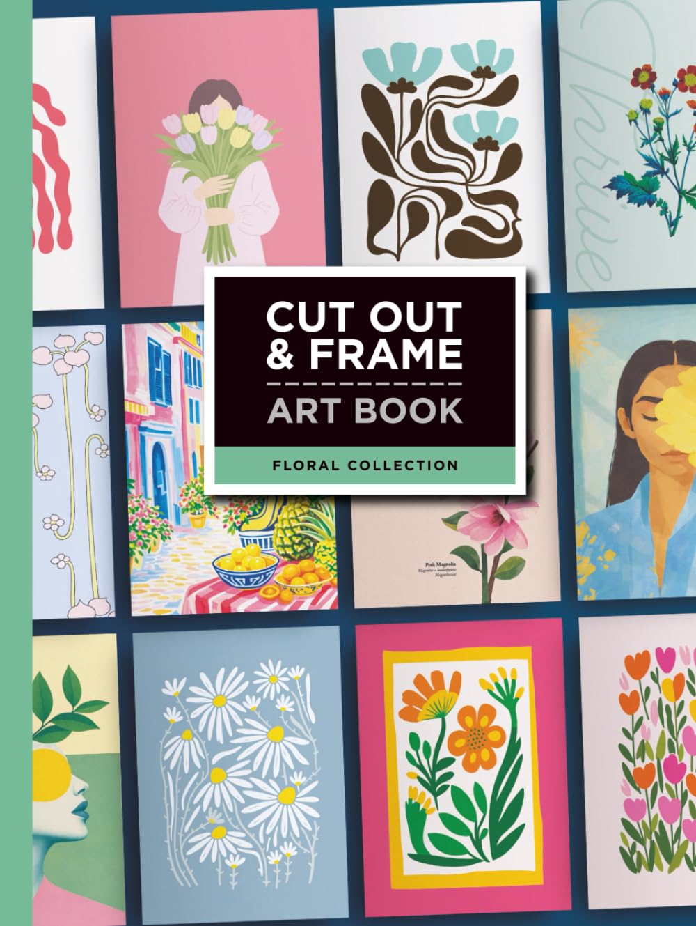 Art floral à découper livre d'images botaniques et affiche de fleurs prête à encadrer