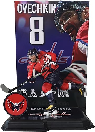 McFarlane Juguetes - Alex Ovechkin (Washington Capitals) Figura posada de la NHL de 7 pulgadas, Picks deportivos de McFarlane