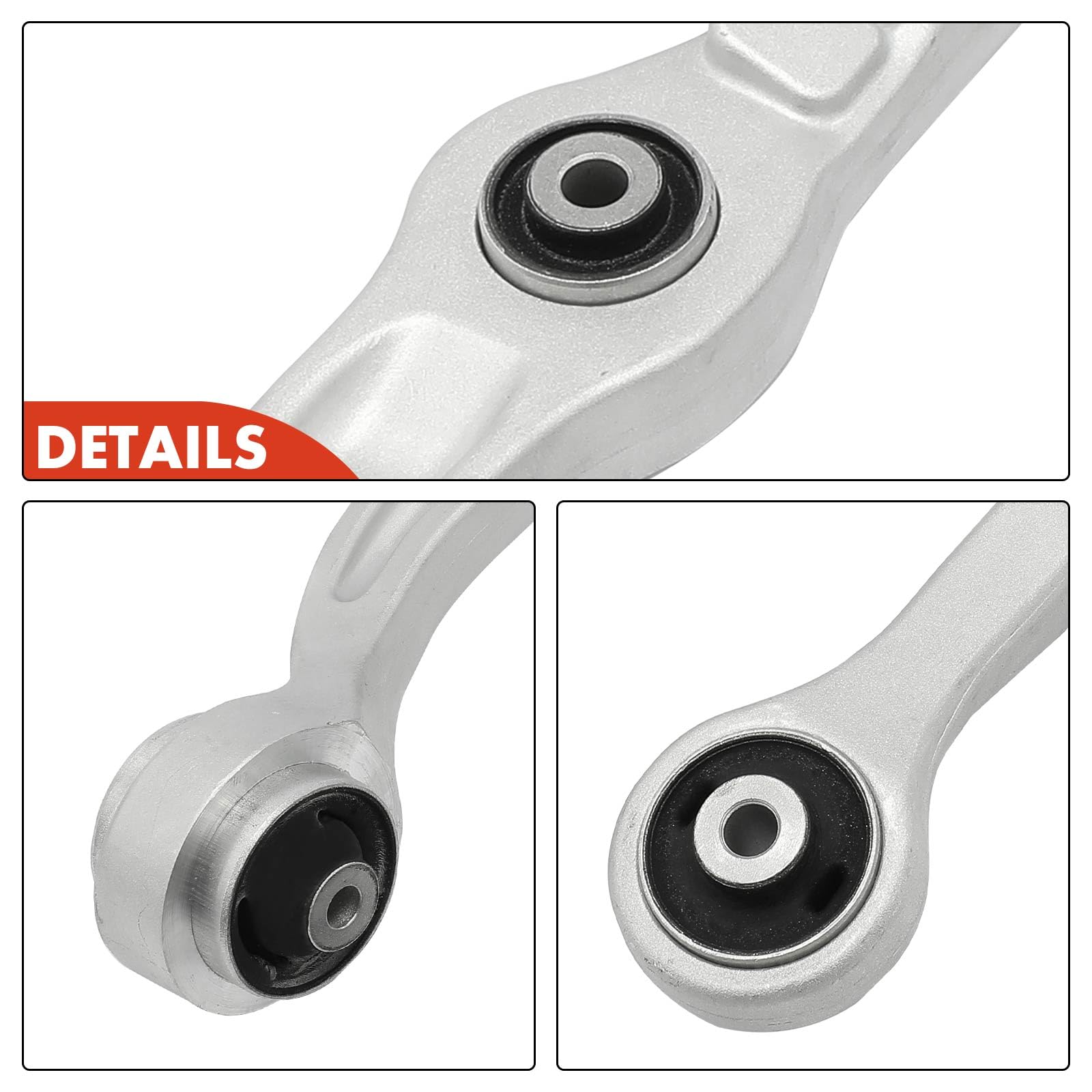 Frankberg Jeu de bras de suspension 8 pièces Compatible avec A6 4F2 C6 2.0L-5.2L 2004-2011 A6 Allroad 4FH C6 2.7L-4.2L 2006-2011 A6 Avant 4F5 C6 2.0L-5.2L 2004-2011 Remplacer# 4E0407506B