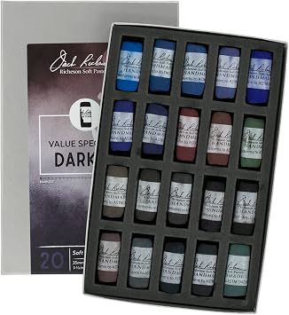 Jack Richeson 422900 Dark 1 Value Spectrum Hand Rolled Soft Pastels