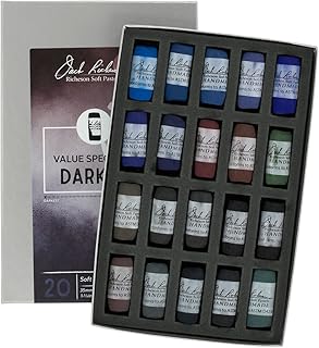 Jack Richeson 422900 Dark 1 Value Spectrum Hand Rolled Soft Pastels