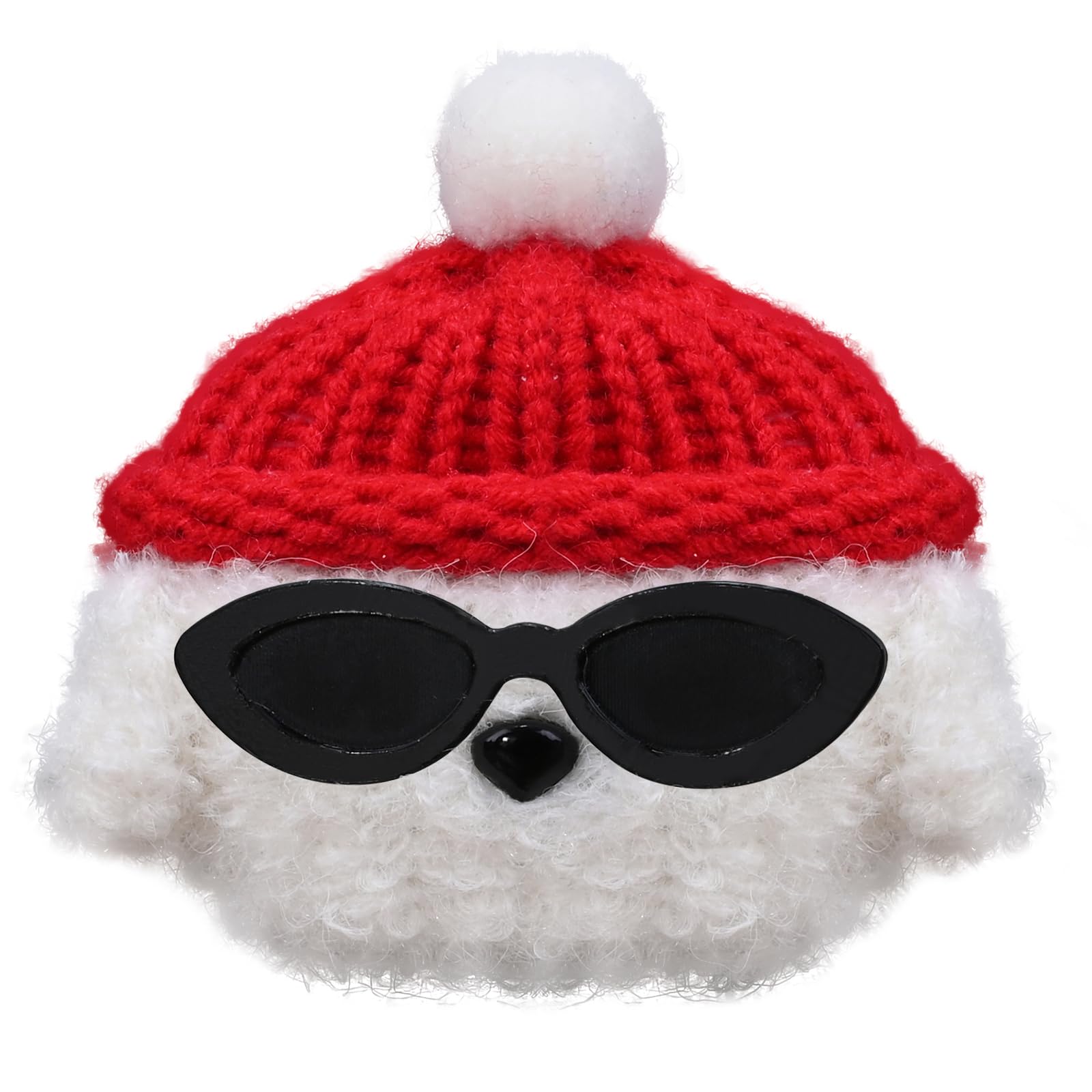 Plush Case Cover Compatible with Bose Ultra Open (2024) Handmade Knitted Cartoon Creative Funny Cute Earbuds Headphone Cases (MJ-BG+red,for Bose Ultra