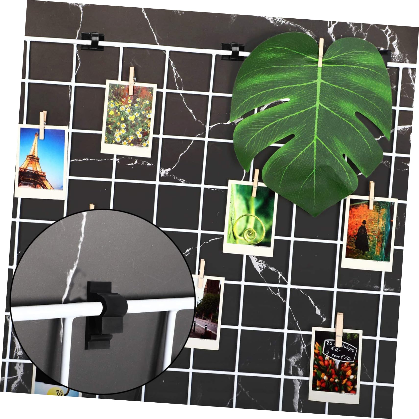 Pa66 Clips Auto-adhésifs Câble 100 Pièces en Noirs