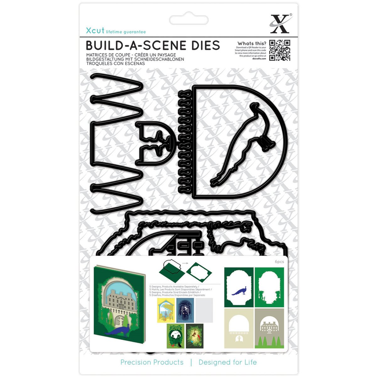 docrafts XCUT 6-Piece Formal Garden Shadow Box Die