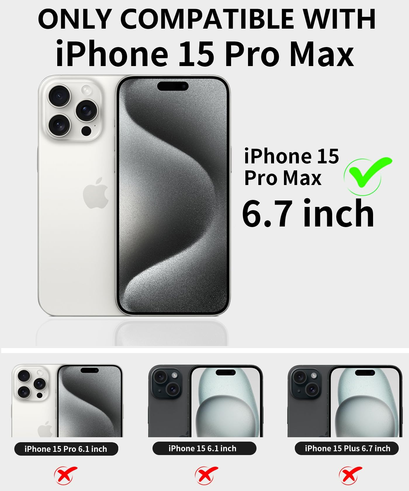 COLDNICE for iPhone 15 Pro Max Case 6.7