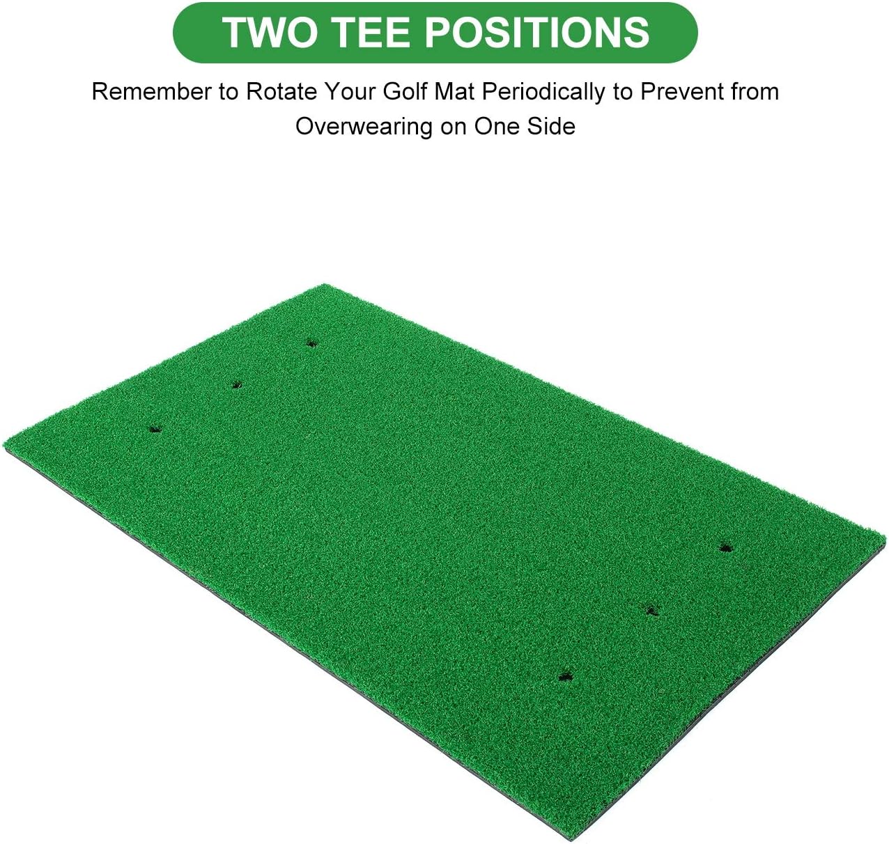 RELILAC Golf Hitting Mats with 3 Rubber Tees - Artificial Turf Mat for Indoor & Outdoor Practice - Choose Your Size : Sports & Outdoors
