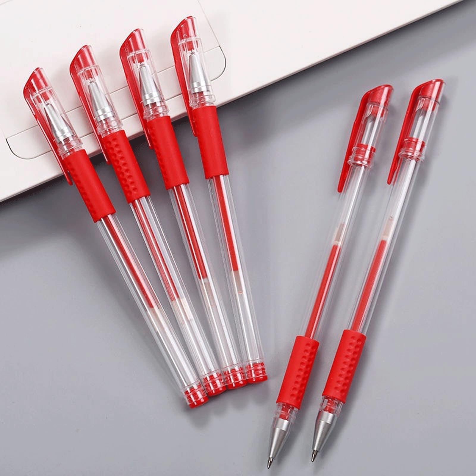 Lot de 12 stylos à encre gel - Diamètre : 0,5 mm - Pour étudiants, examens professionnels, devoirs, écriture, bureau