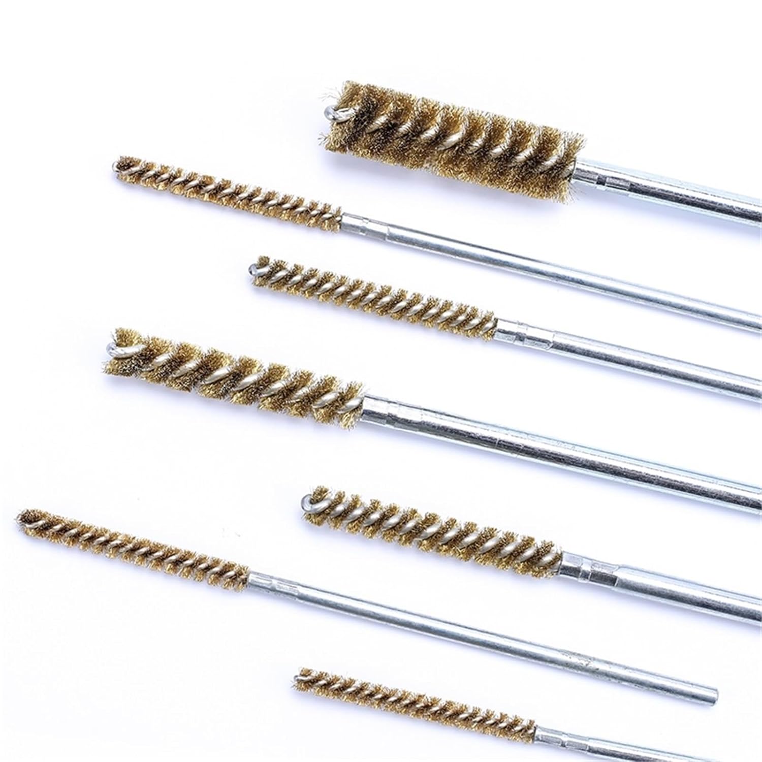 DIY Drill Twisted-in-Wire Brushes 60x160mm Copper Wire Tube Brush Inner Diameter Deburring Polishing Cleaning Brass Pipe Cleaner(Diameter 35mm)