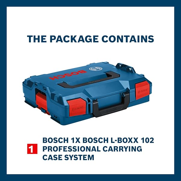 Bosch Professional 1600A012FZ Coffret de Transport L-Boxx 102, Bleu, 357mm x 442mm x 117mm - 2