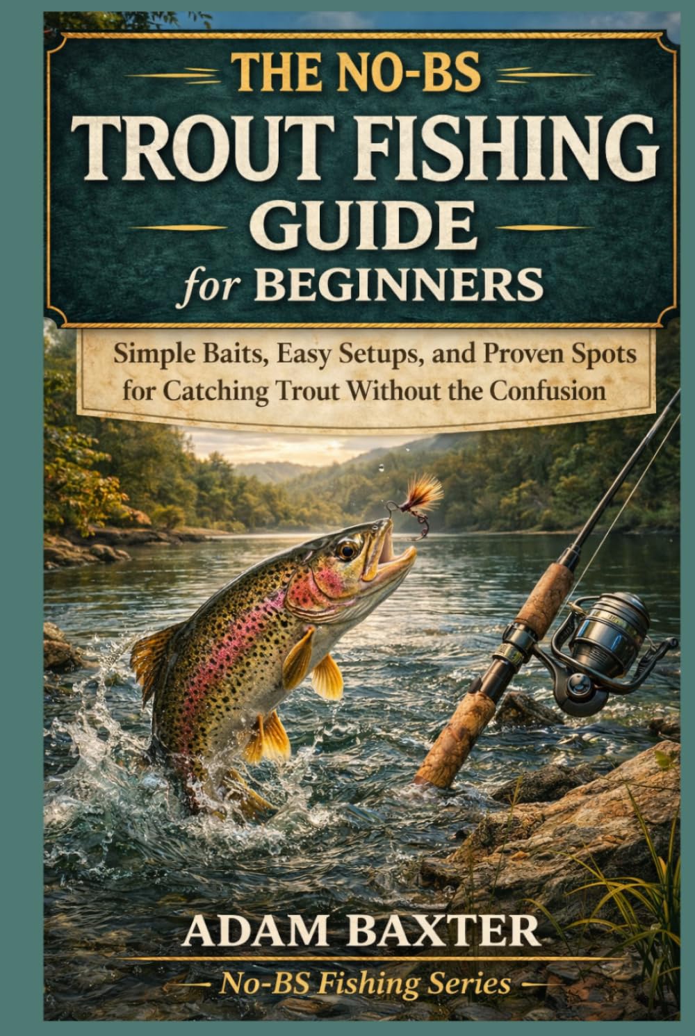 The No-BS Trout Fishing Guide for Beginners: Simple Baits, Easy Setups, and Proven Spots for Catching Trout Without the Confusion (No-BS Fishing Series)