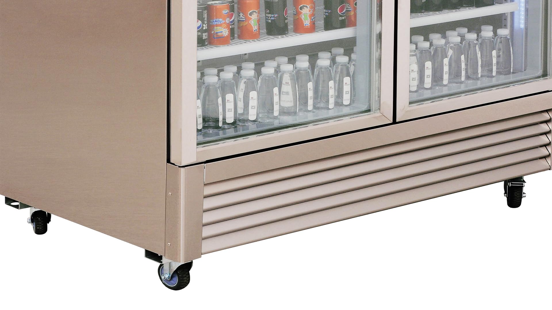 Elite Kitchen Supply Commercial 2-Door Glass Display Refrigerator, 43 Cu.Ft, 8 Shelves, 33°F-41°F, Stainless Steel, Etl Listed Kr-49bg on Fridge.com - View 6