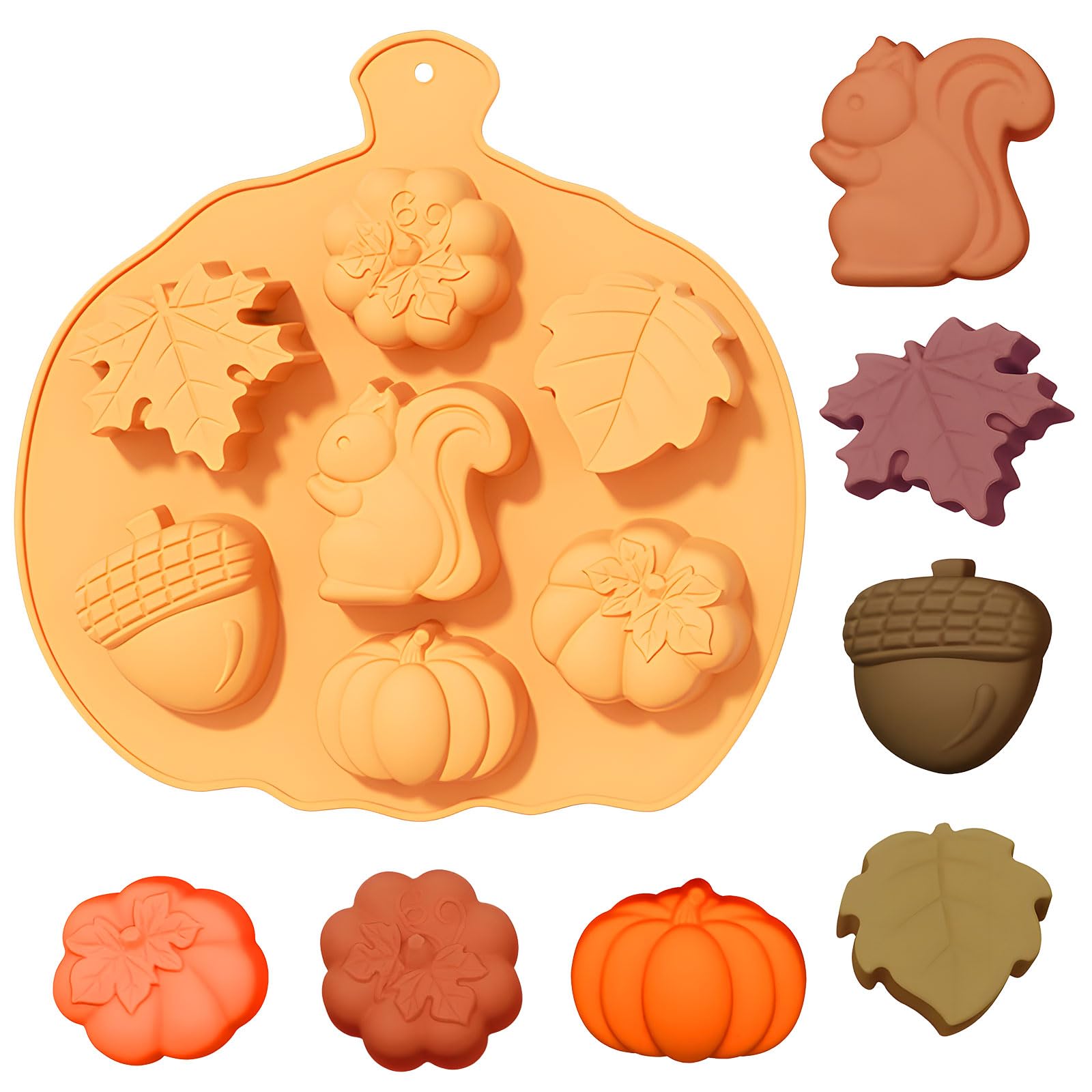 Pumpkin Mould,Autumn Chocolate Moulds, Candle Soap Cake Decoration Molds