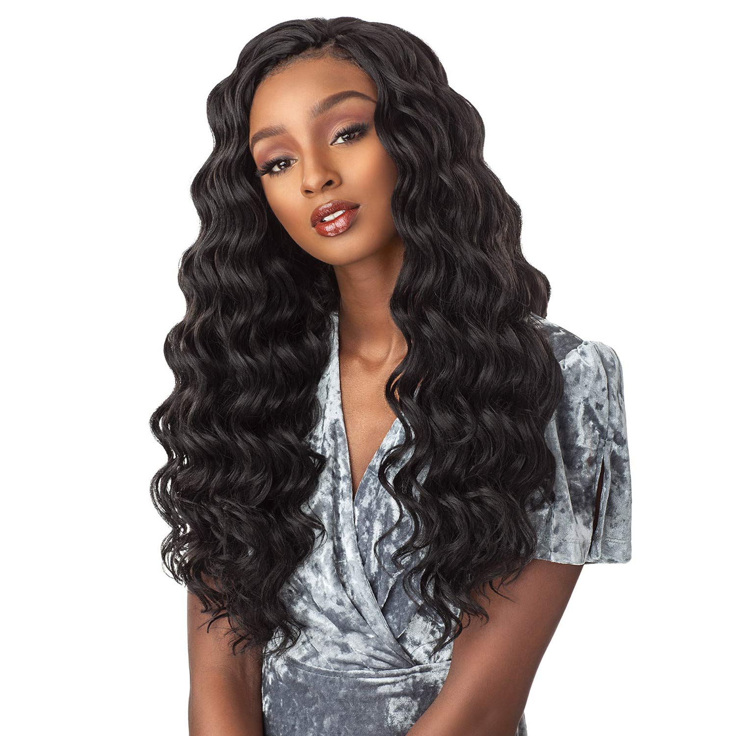 6 PACKS/LOT Sensationnel Synthetic Hair Crochet Braids Lulutress Ocean Wave 18" (1B)