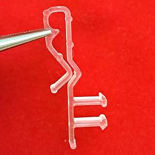 Qty 8. Hidden Valance Clip for Wood, Faux Wood, Venetian Blinds (Long Clear 1233)