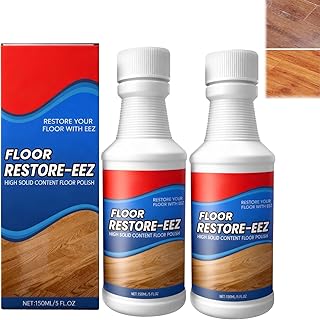 2 Stück 150ml Parkett Renovierer Kratzer, Floor Restorer, Boden Erneuerungsmittel, Schnelltrocknender Bodenschutz, Geeignet für Holzböden, Verbundböden, PVC-Böden, Wohnzimmer, Küche Möbel