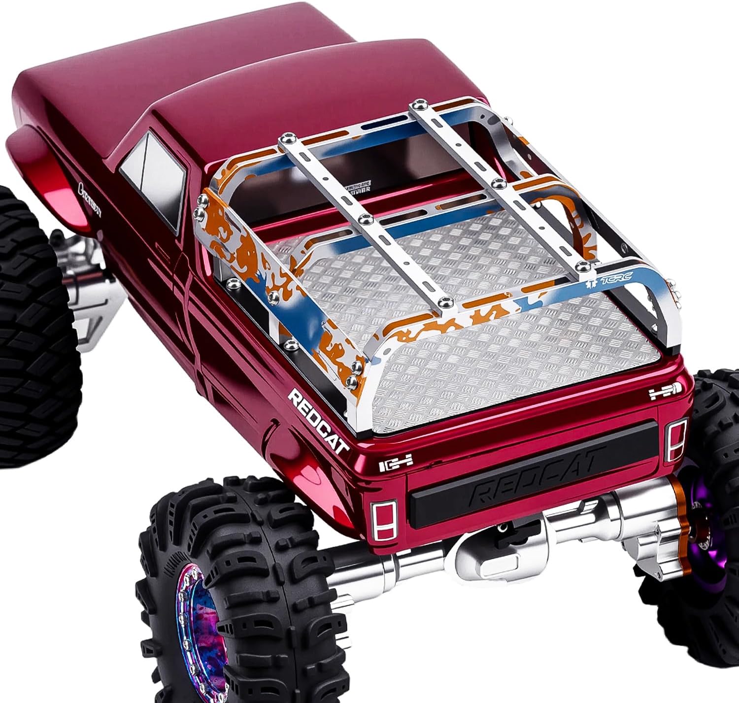 Stainless Steel Rear Body Anti-Skid Plate Board for Redcat Ascent-18 1/18 Scale RC Rock Crawler Upgrades