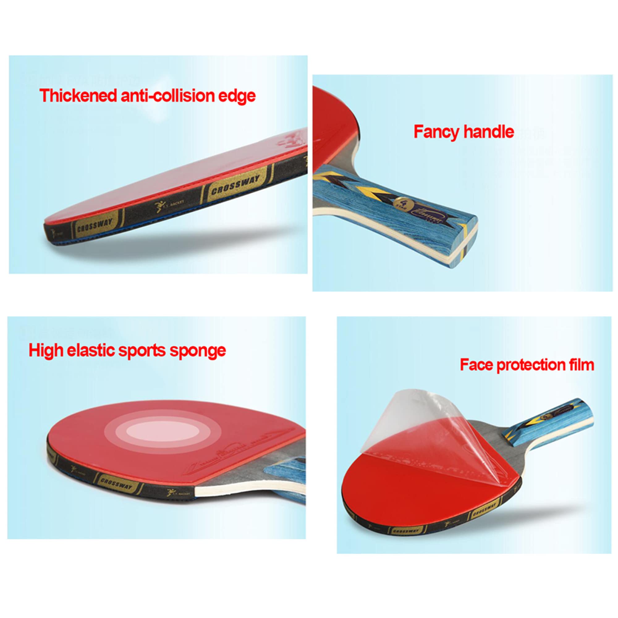 zestaw rakiet do tenisa stołowego, Beginner Table Tennis Paddle
