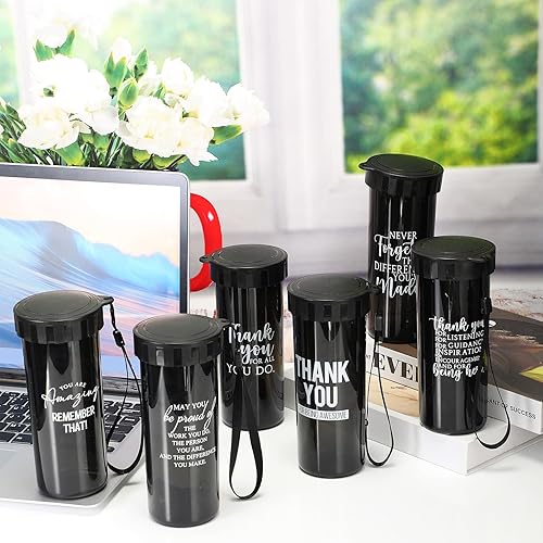 Miniatura 5 de Rtteri 12 botellas de agua inspiradoras de 15 onzas, regalos de agradecimiento para el equipo, a granel para mujeres, hombres, estudiantes,