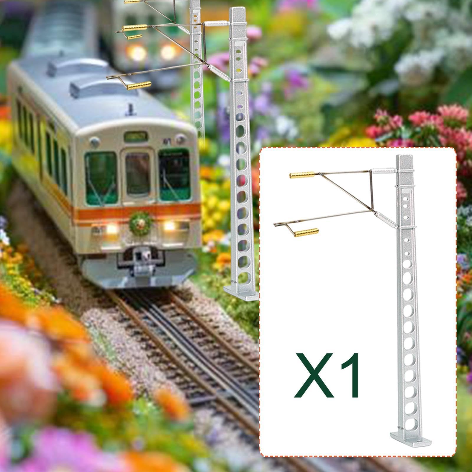 Palo della Linea Aerea per modellismo Ferroviario in 1:87 Ho, Simulazione in Miniatura, Albero della catenaria per progetti Fai da Te di
