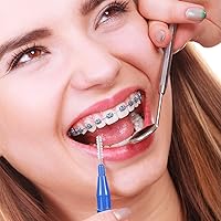 Vista 7 de Patelai 350 piezas de cepillo interdental hilo dental herramienta de limpieza de dientes palillo de dientes cabeza de hilo dental Flosser oral