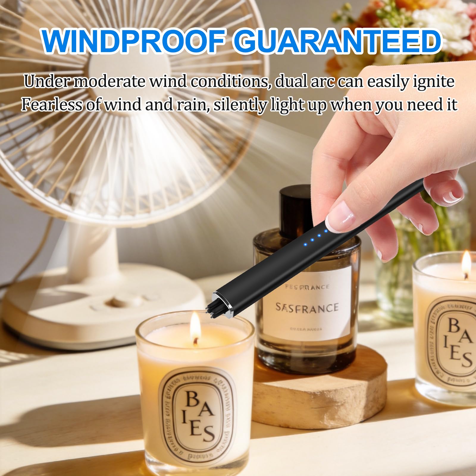 Encendedor eléctrico recargable resistente al viento: Día del Padre, regalos de cumpleaños para hombres, mujeres, papá, marido, sin llama, relleno de calcetín de doble arco para hombres, él, camping