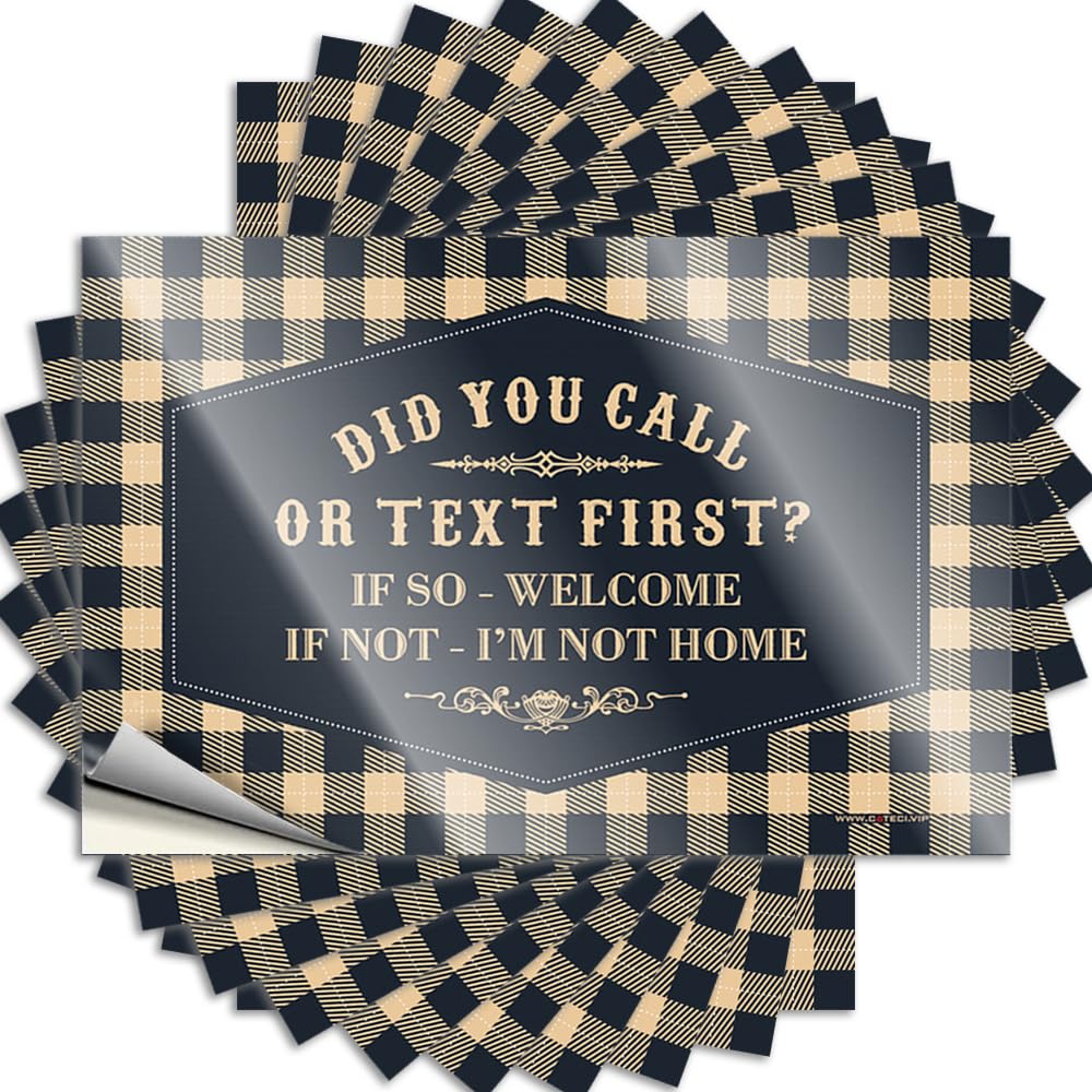 Tattoo Funny Stuff Vinyl Sticker | Did You Call Or Text First Tiny for Scooter Use(12X18CM)