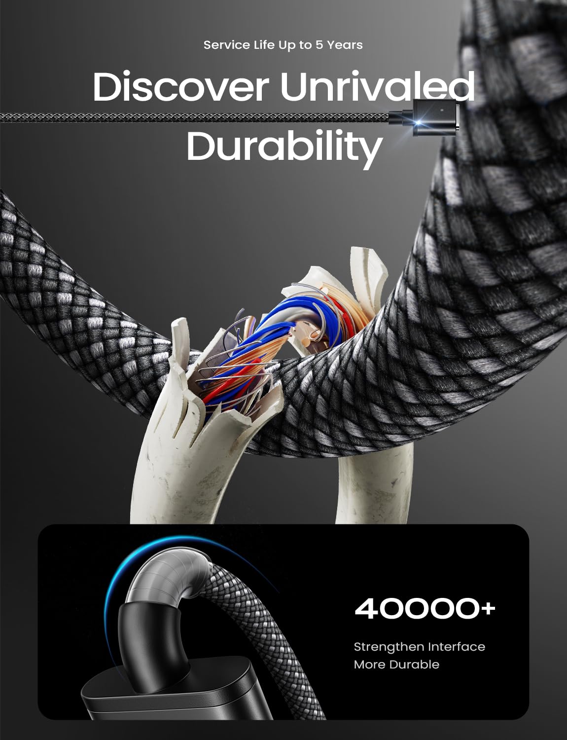 LISEN - Cavo di ricarica USB C per Magsafe 3 (2 m, 140 W) e ricarica rapida per MacBook Air M2 e M3 2023/2022, cavo di ricarica MacBook Pro 13 2023 (M3, M2, 14-16 pollici), nero