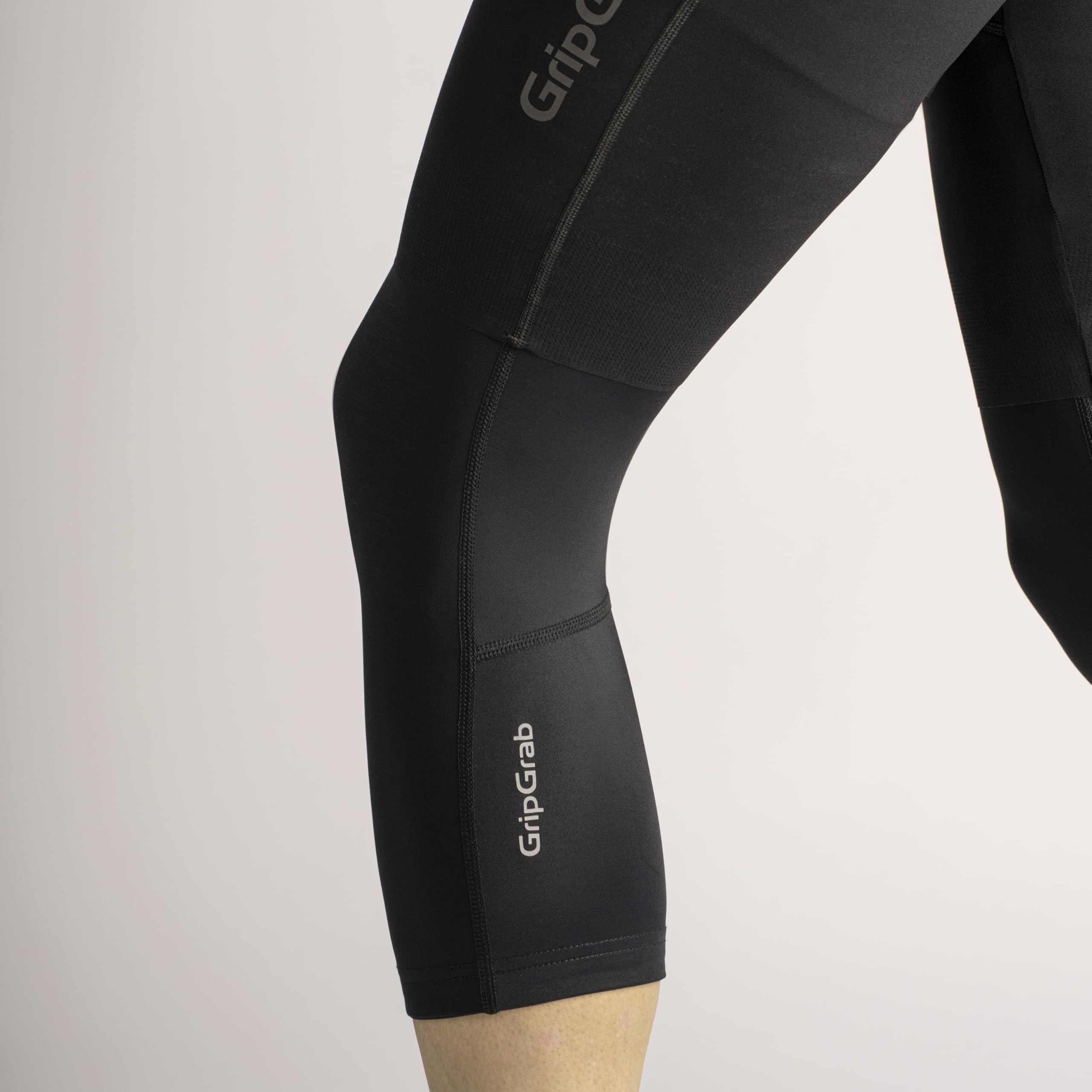 GripGrab PACR Frühling Herbst Übergangs Fahrrad Knielinge Radsport Herren | Atmungsaktive Kniestulpen für Rennrad, Gravel & MTB mit PFC-freier DWR-Beschichtung & rutschfesten Bündchen, auch für Damen