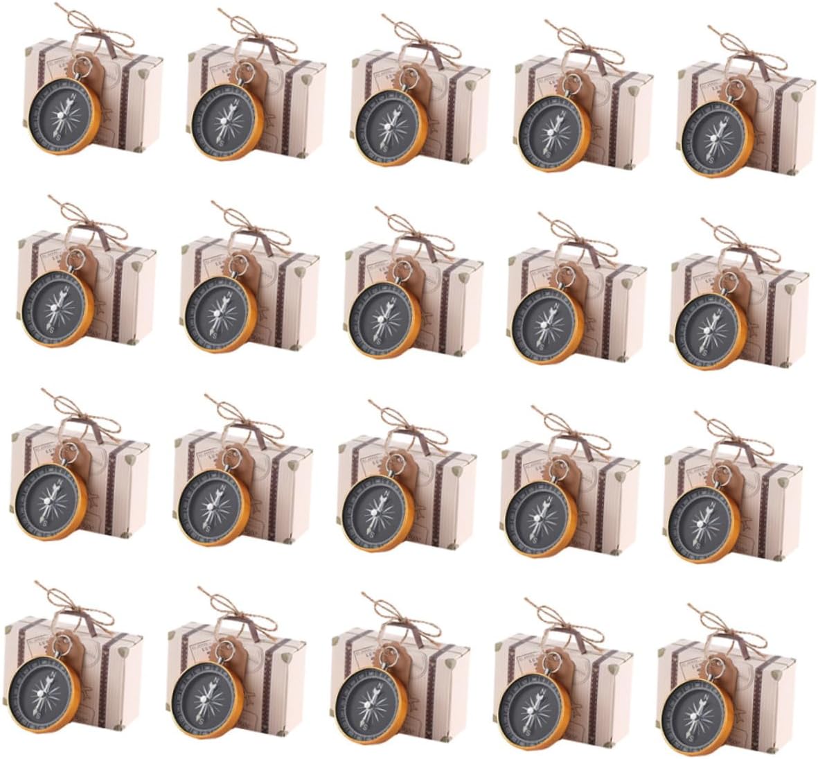 KOMBIUDA 20pcs Wedding Candy Boxes Rustic Party Favor Supplies for Weddings Birthdays and Celebrations Decorative Paper Storage for Treats and Sweets