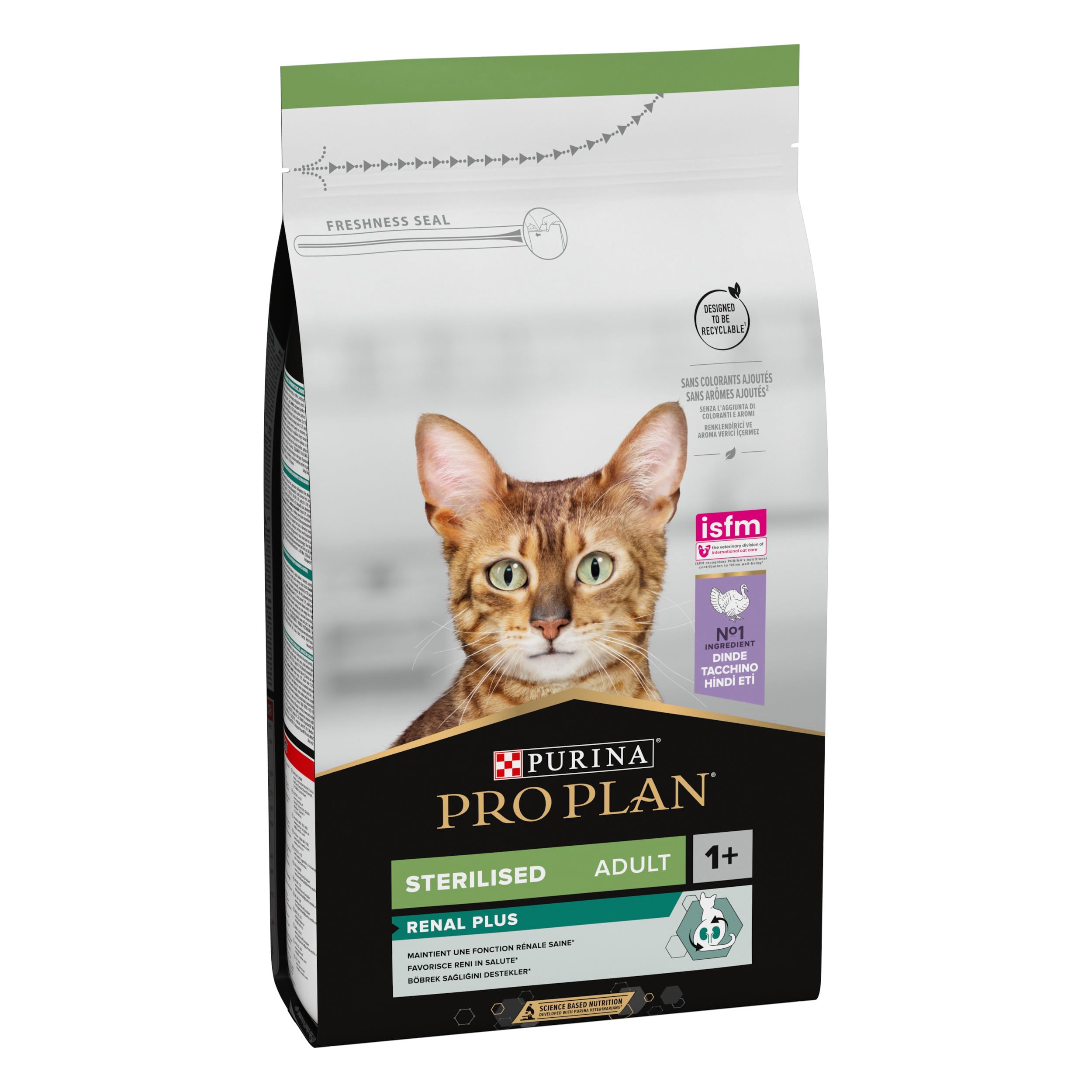 Pro Plan No Aplica Purina Comida Seco Para Gato Esterilizado Con Optirenal, Sabor Pavo - 1.5 Kg