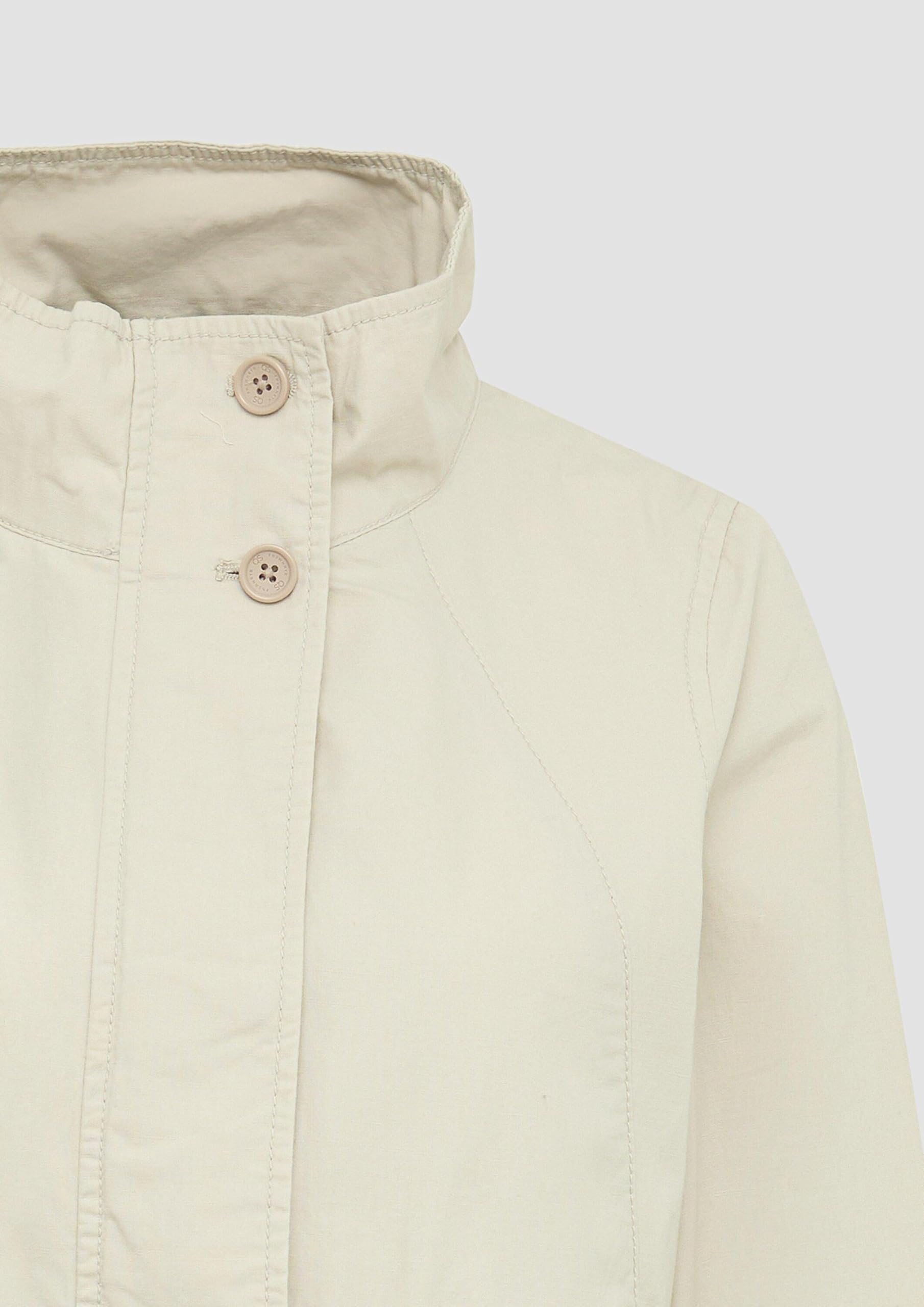 s.Oliver Damen Outdoor-Jacke – Regular Fit, Stehkragen, Tunnelzug