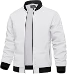 TACVASEN Men's Bomber Jacket Fall Lightweight Windbreaker Jackets for Men Spring Casual Golf Flight Full Zip Coats
