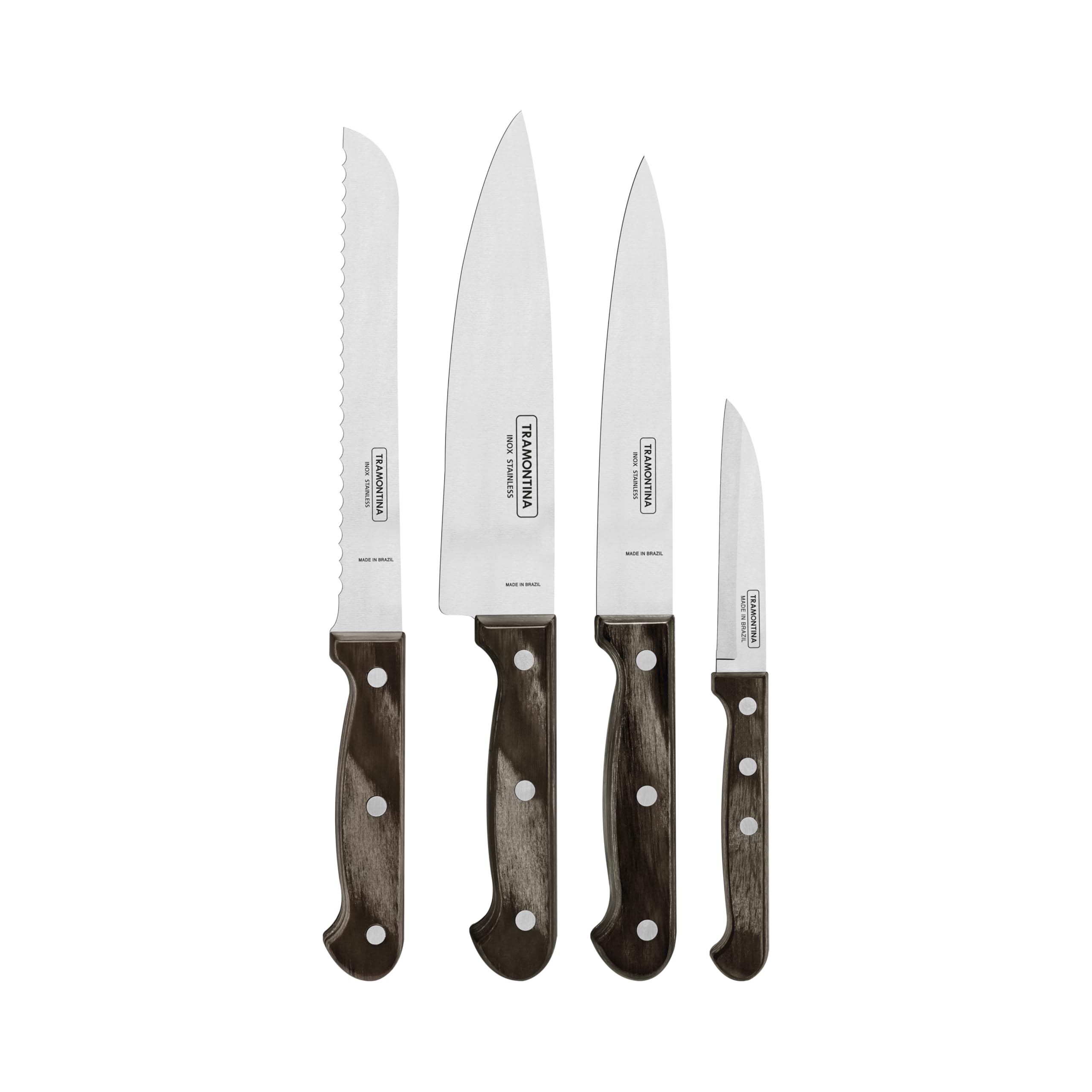 Kit de couteaux Technobois Tramontina inox pour vos repas de famille et barbecues conviviaux