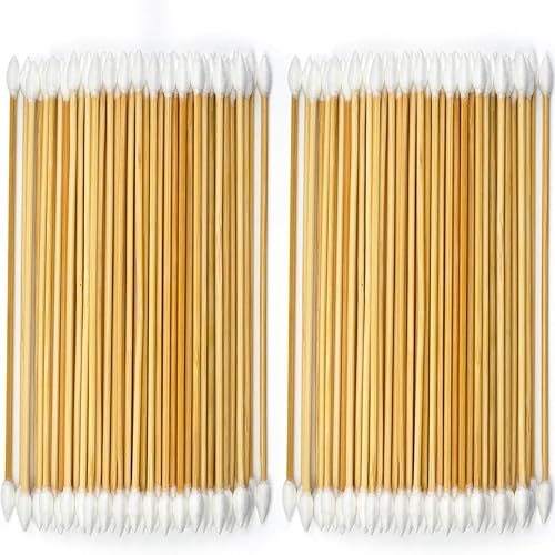 Miniatura 10 de 900400 PCS Gun Cleaning Swabs Double Ended - 6 Inch Pistol Cleaning Swabs with Bamboo Handle - Highly Absorbent, Lint Free Gun Cleaning Supplies