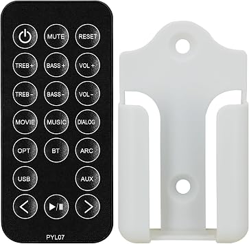 Replacement Remote Control Compatible with Norcent BYL Bestisan MEGACRA Soundbar Speaker Home Theater System MB-3220 MB-2521SQ03 SG08 S6520 S8520 S9920 SD08 S7021B SE01 SE02 S7020E SR01 S7020P