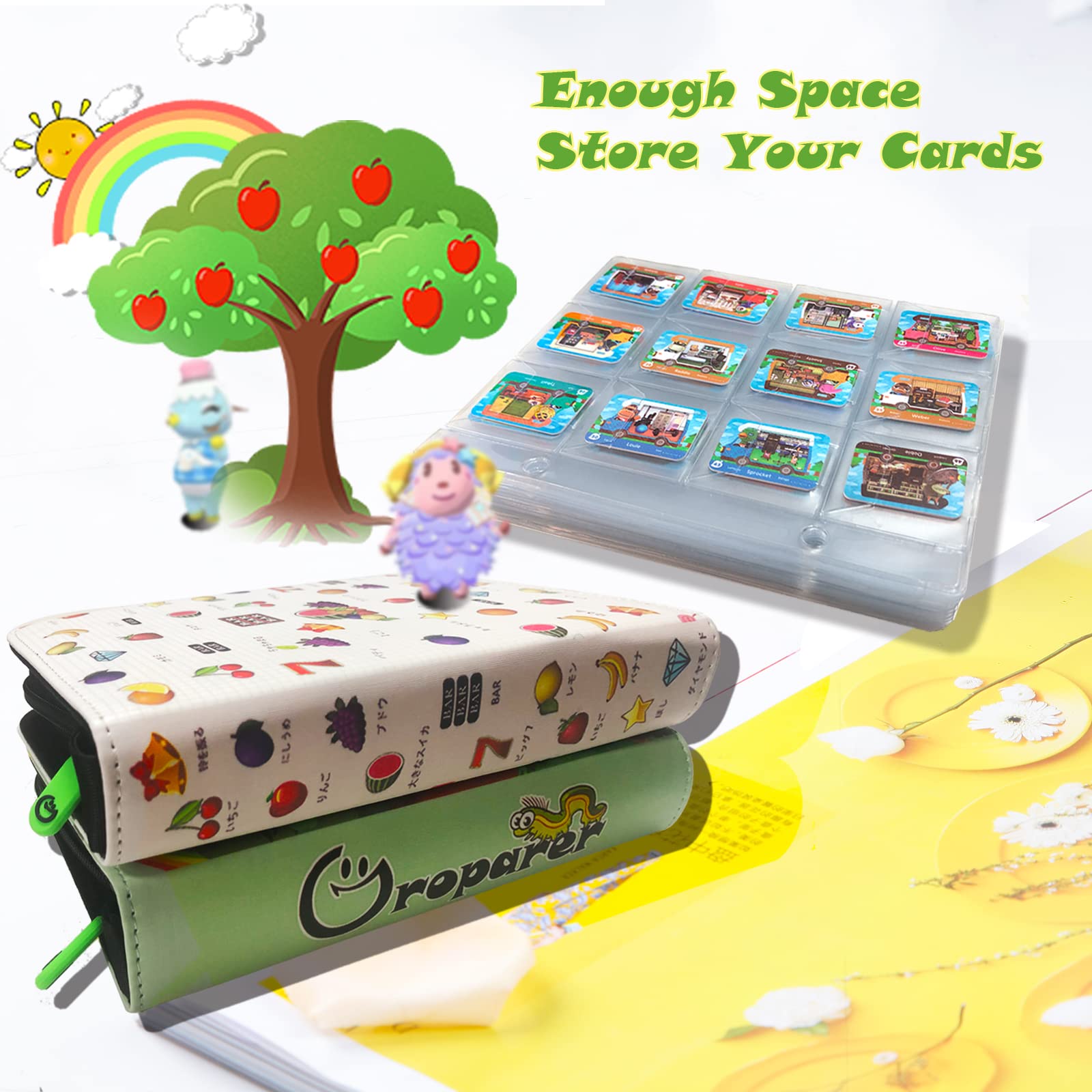 10 Page Extra Expansion Binder Sleeves for for Animal Crossing Mini Amiibo  Cards Binder, ACNH NFC Tag Game Mini Cards Binder Sleeves Packs :  Amazon.ae: Toys