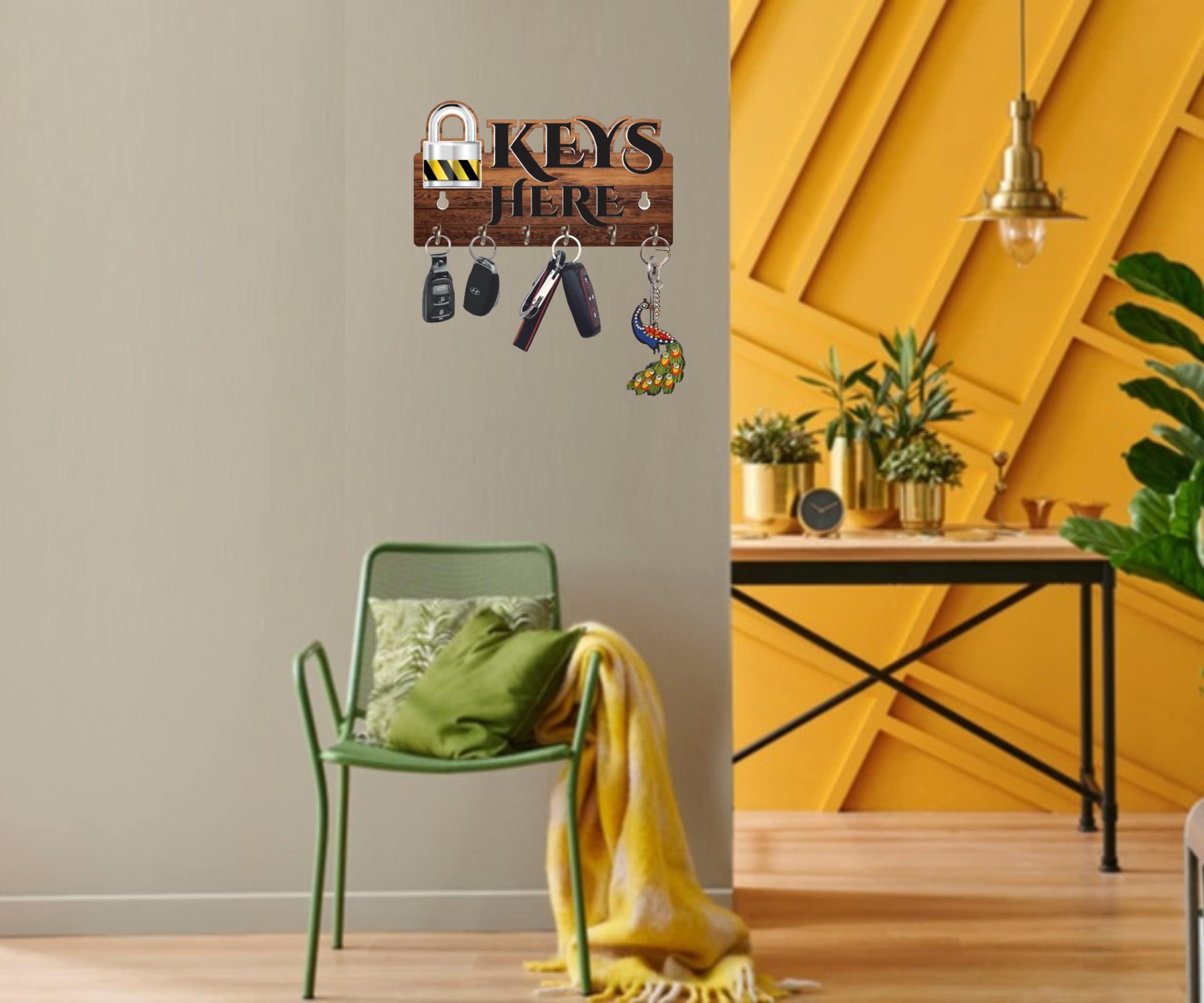 Stylish Key Holder - UV Printed Wall Decor -3