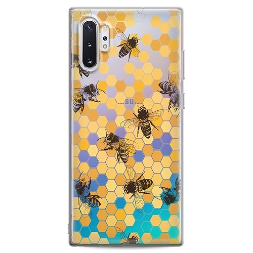 Miniatura 6 de Funda compatible con Samsung A91, A54, A52, A51, A50, A20, A11, A12, A13, A14, A03s, A02s, realista, diseño de abeja transparente, diseño delgado,