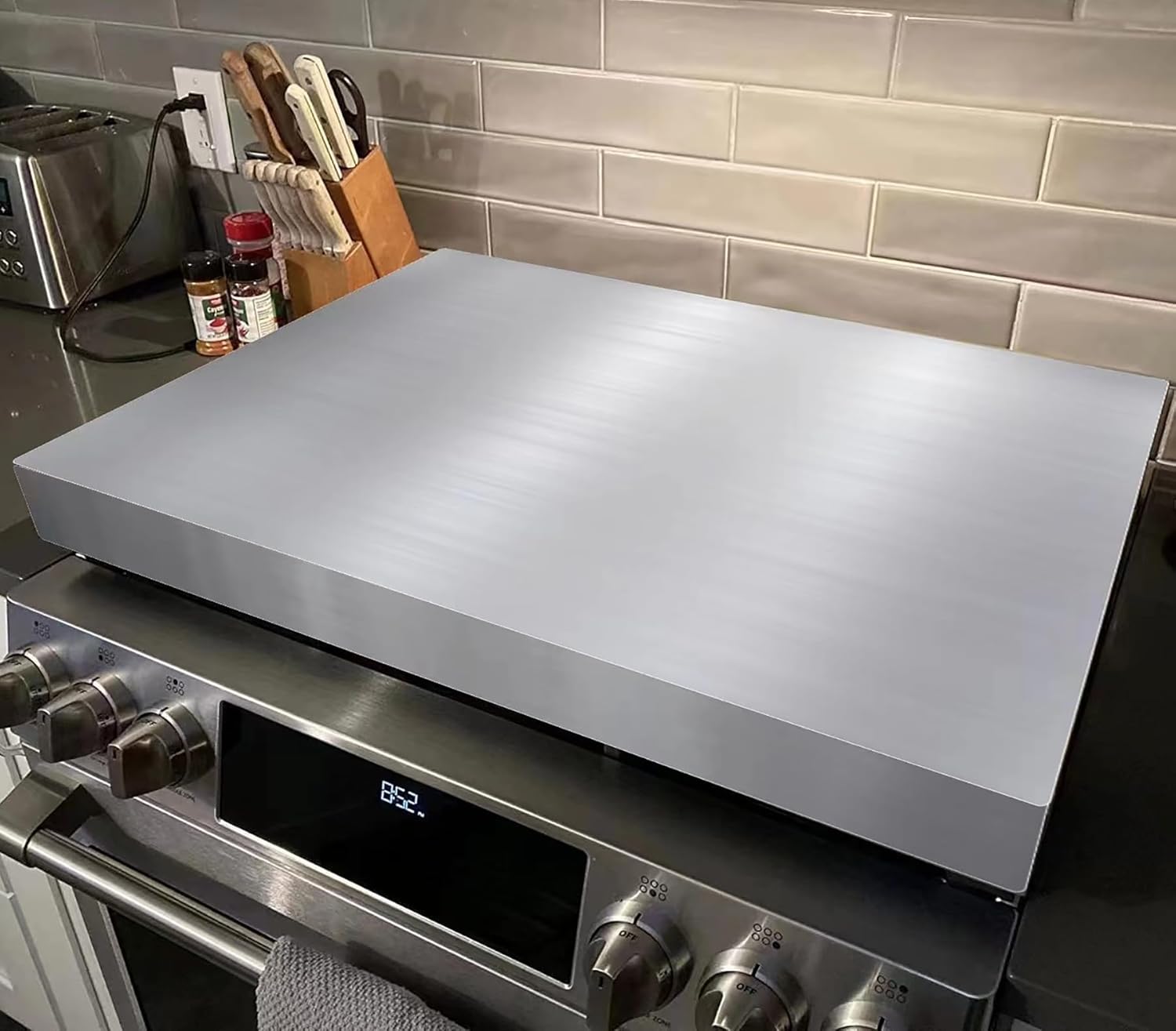 Stainless Steel Gas Stove Top Cover,Noodle Board Stove