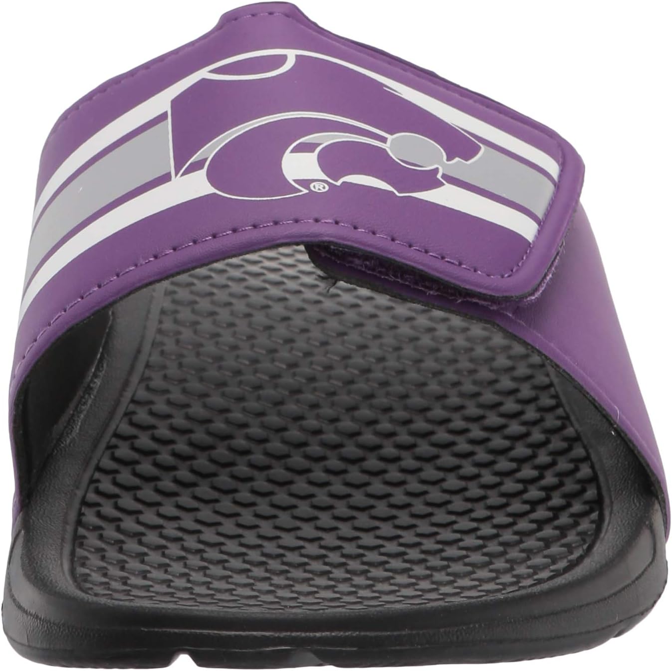 FOCO Men's NCAA College Team Logo Sport Legacy Stripe Slide Sandals