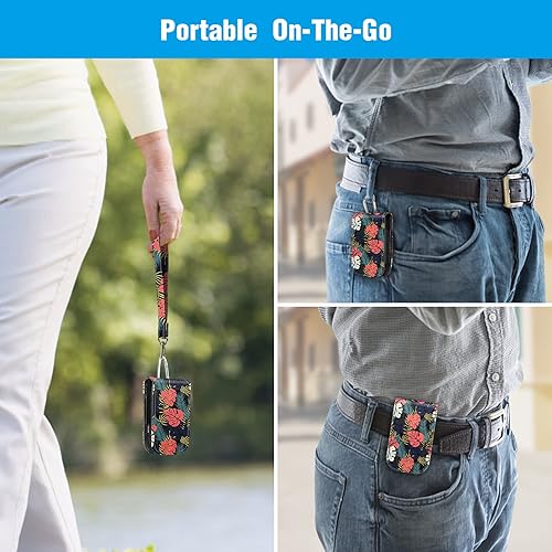 Vista 48 de Funda protectora de piel sintética para Freestyle Libre 3 2 / Libre Reader, ligera, a prueba de golpes, funda de transporte para diabéticos con clip