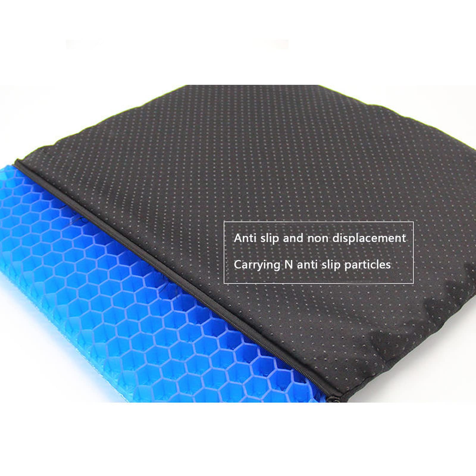 Grand Coussin De Siège En Gel, Coussin D'assise Doux Double épaisseur