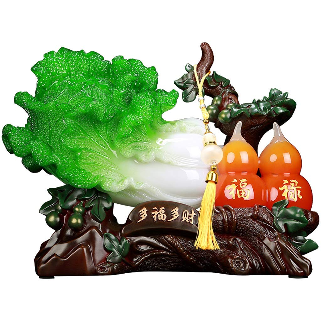 Statue de chou Feng Shui en résine pour attirer la richesse